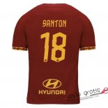 Camiseta AS Roma Primera Equipacion 18#SANTON 2019-2020