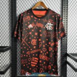 Camiseta Flamengo Pre Match Black Red 2022/2023