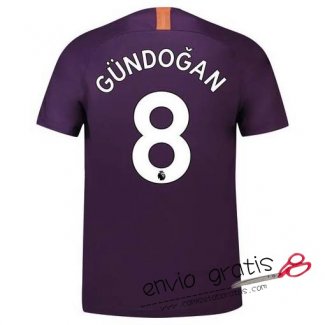 Camiseta Manchester City Tercera Equipacion 8#GUNDOGAN 2018-2019