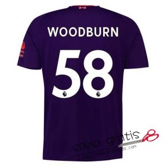 Camiseta Liverpool Segunda Equipacion 58#WOODBURN 2018-2019